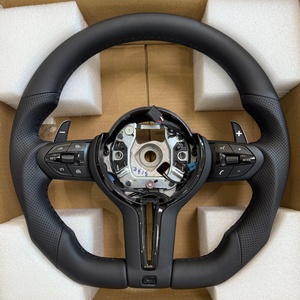 Volante Deportivo Negro Personalizado para <span class=keywords><strong>BMW</strong></span> F01 F02 F48 F49 F39 F25 F26 F97 F98 F92 E92 M5 330i 328i - Product Image 1