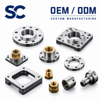 Composants structurels en aluminium usinés CNC sur mesure OEM ODM, pièces légères usinées pour bras robotique, anodisées noires