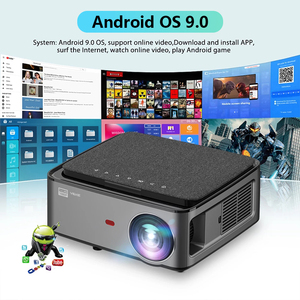 Bán buôn OEM chiếu T28 1080P HD Android 9.0 WIFI video 6000 <span class=keywords><strong>lumen</strong></span> thông minh LCD Máy chiếu di động 4K với chúng tôi cắm đèn <span class=keywords><strong>Led</strong></span> - Product Image 5
