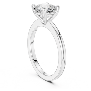 Bague de Fiançailles Classique de Luxe avec Coussin Solitaire en Moissanite et Diamant, Plaqué Argent Sterling 925, pour Mariage, Fête, Anniversaire - Product Image 5