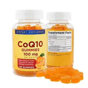 Oem energia cellulare salute del cuore antiossidanti ad alto assorbimento coenzima Q10 supplemento cq10 Gummies per gli anziani sani del cuore