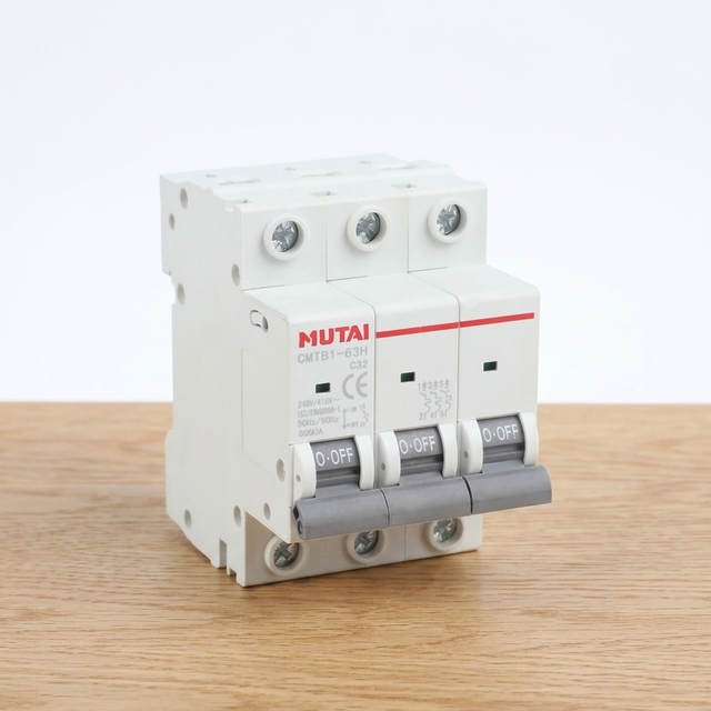 MUTAI Low Voltage 3P 3 Phase AC MCB Price 3P Miniature Circuit Breaker for Mcb Distribution Box