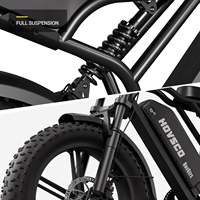 Vélo électrique Ecoride V8 750 W, pneus larges 15 Ah, livraison gratuite, double selle, tout-terrain
