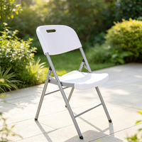 Chaise pliante en plastique moderne, légère et portable - Écologique, durable, gain de place pour la maison et la chambre