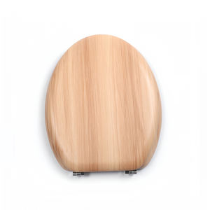 Grão De Madeira Eco-friendly Moldado Assento Sanitário De Madeira com Dobradiças De Metal Adultos Bidé Toilet Seat Cover Non-Electric para Casa Banheiro - Product Image 3