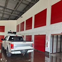 Design moderne 5x10 Unité de stockage préfabriquée d'intérieur Installation de stockage verrouillable pour bâtiment de bureaux Matériau en acier