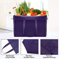 Sac de courses non tissé grande capacité, robuste, réutilisable, pliable, avec logo, vente en gros d'usine