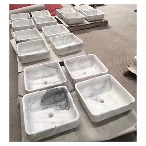 Lavelli da <span class=keywords><strong>bagno</strong></span> in marmo grigio sospeso di piccole <span class=keywords><strong>dimensioni</strong></span> in pietra naturale - Product Image 5