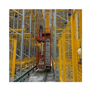 Armazenamento Automático ASRS De Alta Densidade E Sistema De Recuperação Sistema De Armazenamento De Armazém Racking Sistema com Guindastes Empilhadores