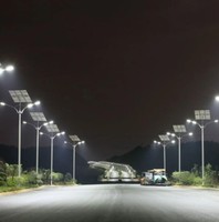 Vente chaude tout en deux split Type lampadaire solaire avec le coût extérieur d'un panneau d'énergie alimenté par LED éclairage Mrp étanche