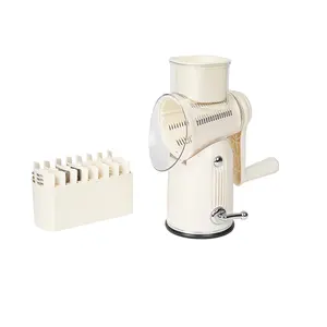 Nhà bếp 5 trong 1 hướng dẫn sử dụng trống ROTARY pho mát vắt tròn mandoline Rau cắt khoai tây Slicer thực phẩm Chopper an toàn thực phẩm máy xay