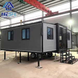 Australia 2 Bedroom Prefabricated 20Ft Expandable Container Houses Prefab Living Villa Folding Portable Mobile Tiny Homes