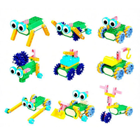150 Piezas de Bloques de Construcción de Plástico Codificados, Set de Ciencia STEAM, Kit de Construcción de Robot Creativo con Control Remoto para la Educación Infantil