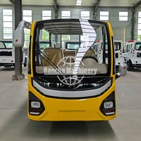 Bus électrique de tourisme haut de gamme 10 places avec moteur 4KW et capacité de montée de 25% et batterie au plomb-acide, véhicule de tourisme à vendre