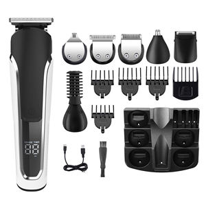 MRY <span class=keywords><strong>Kit</strong></span> de toilettage sans fil 6 en 1 tout-en-un Rasoir électrique à lame aiguisée Ensemble de coiffeur pour hommes avec barbe - Product Image 1