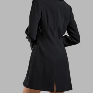 Robes Blazer Élégantes pour Femmes de Bureau, Sur Mesure, à Col Revers, Ceinturées, Manches Longues, à Lacets, Couleur Unie, par Fabricants de Vêtements - Product Image 5