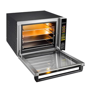 Four à convection commercial XEOLEO 60L à commande numérique, <span class=keywords><strong>4</strong></span> niveaux, à air chaud, pour gâteaux, tartes aux œufs, poulet, pain, <span class=keywords><strong>pizza</strong></span>, 350 °C ° - Product Image 4