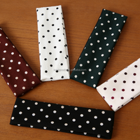 Vente en gros de bandeaux pour femmes LUMI, tendance, sport, yoga, beauté, maquillage, à pois, extensibles, en tissu élastique, antidérapants