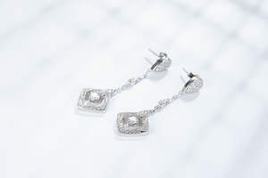 Pendientes Rui Zun Verano 2024, Elegantes, Regalo para Mujer, Joyería de Plata, Diseño Cuadrado - Product Image 5