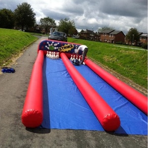 Jeux de <span class=keywords><strong>bowling</strong></span> gonflables géants pour enfants de 8x3m, jeux sportifs gonflables d'extérieur pour les événements des enfants - Product Image 2