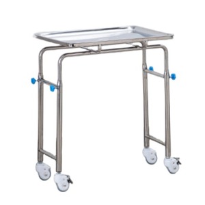 Adjustable Height Stand up <b>Desk</b> Hospital Medical Mobile Computer Workstation Cart Trolley with Monitor Mount - Product Image 1