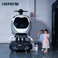 Simulateur de conduite d'hélicoptère automatique en métal HEROVR pour la maison, la garderie, l'école, l'extérieur, l'éducation, en acier métallique