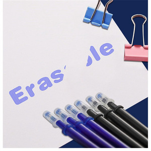50/20Pc/<strong>Set</strong> Plastic Office Gel Pen Washable Handle Blue Black Green Ink 0.35mm Fluently <strong>Writing</strong> Erasable Refill Rod Office - Product Image 4
