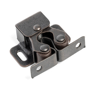 Rullo doppio conico. Acciaio. Rulli in gomma. Mocca. Montaggio superficiale. Altezza 32mm - Product Image 2