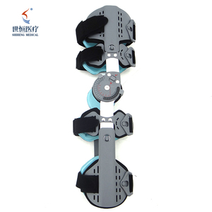 <span class=keywords><strong>Rodillera</strong></span> Articulada Ajustable de Aleación de Aluminio <span class=keywords><strong>con</strong></span> Soporte Transpirable para Fijación, Ideal para Artritis y Uso Postquirúrgico - Product Image 1