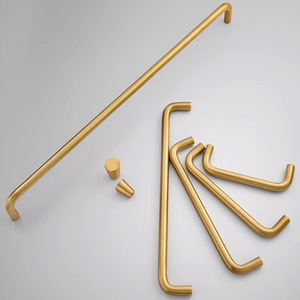 GQK Poignée d'armoire pratique en laiton massif de 400mm Quincaillerie de meubles, poignée de traction minimaliste pour armoire de cuisine Bar Individualité - Product Image 6