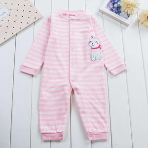 Liquidation sur ramper costume décontracté agneau bébé barboteuse 100% coton tricoté motif Animal pour les nouveau-nés d'automne - Product Image 4