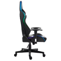 Fauteuil de Gaming Ergonomique Personnalisable avec Éclairage LED RGB, Design Moderne, Inclinable, en Cuir PU et Fer, Idéal pour la Maison et le Bureau (Vente en Gros)