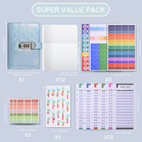 Diario con Candado de Combinación, Libreta de Hojas Sueltas con Ranuras para Tarjetas y Bolsillo para Pasaporte, Regalo para Adolescentes