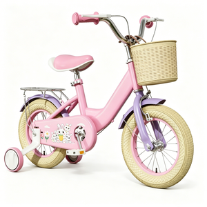 Bicicleta de Montaña Infantil Personalizada al por Mayor, Mini Bicicleta de 16 Pulgadas con Cuadro de Acero, Una Velocidad, Ruedas de Entrenamiento, Frenos y Plástico - Product Image 2