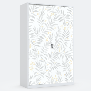 Armoire moderne en métal et acier de couleur personnalisée avec miroir Almirah pour chambre à coucher, salle à manger et salon - Product Image 5