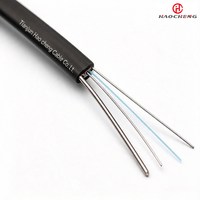 Cable de Fibra Óptica GJYXCH para Exteriores, Autoportante, Tipo 8, de 1 a 4 Hilos, G.657A2, Revestimiento de PE/PVC/LSZH, Totalmente Impermeable, Resistencia a la Tensión de 600N