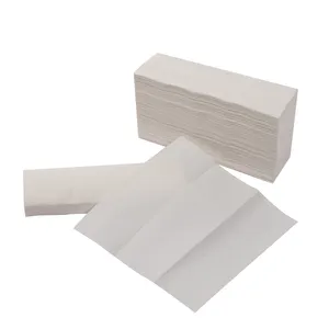 Papier à pli en poly Z unisexe, serviette en papier pliable blanc, kraft et bleu