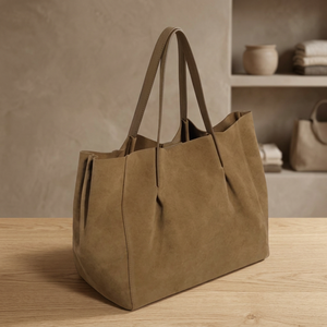 Bolsos de Mano de Moda para Mujer en Tendencia, de Cuero Genuino, con Cierre, Correa Cruzada, Gran Capacidad 3L+, Impermeables y Ligeros - Product Image 5