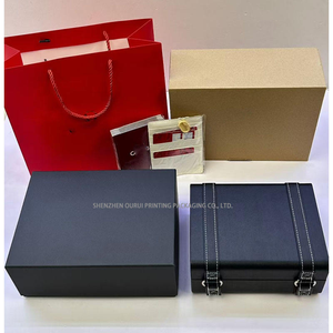 Boîte de rangement pour montre carrée de luxe avec doublure en cuir PU, résistante aux chocs, emballage cadeau haut de gamme fait main pour une utilisation en extérieur - Product Image 5