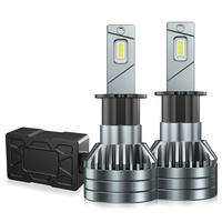 Feux LED pour voiture super lumineux, personnalisables avec logo, accessoires de voiture, 6000k, 45 watts, 9000lm, ampoule de phare LED H3