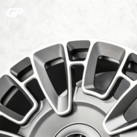 Jantes forgées monobloc 5x112 en alliage d'aluminium 6061 gris canon de fusil à rayons en Y, 17 18 19 20 21 22 23 24 pouces pour Audi Mercedes AMG