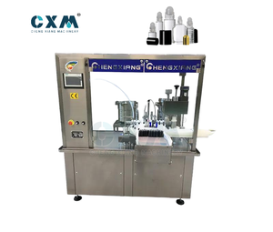 Machine automatique de remplissage et de bouchage de flacons à bille CX-YGF 10 ml, remplisseur de liquide en acier inoxydable SUS316L, contrôle PLC - Product Image 1