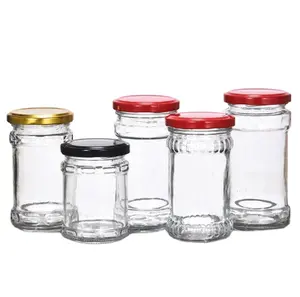 Frascos cuadrados de vidrio para lata, frascos cuadrados de vidrio de 250ml para salsa quadra, venta al por mayor