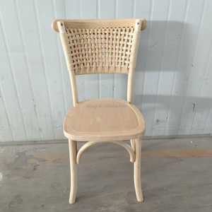 Chaise en bois d'orme empilable faite à la main avec dossier en rotin et corde pour la location événementielle et la <span class=keywords><strong>revente</strong></span> en gros - Product Image 5