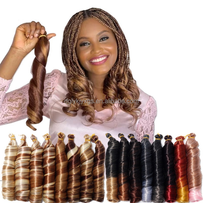 150g 12inch Silky Curly Loose Wave Crochet Braids Haar French Curls Synthetische Haar verlängerungen Curly Braid ing Hair