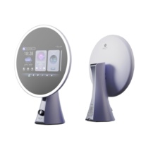 Miroir intelligent Vercon LED Wifi avec écran tactile TV, système Android, haut-parleurs Bluetooth pour salons de coiffure