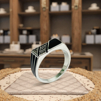 KAAN JEWELRY Moderner 925er rhodinierter Herren ring aus Silber-Modeschmuck für vielseitige Anlässe Made in Guangdong