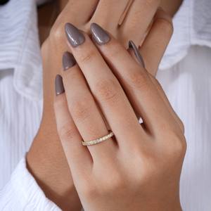 Elegant Curved Diamond Style Silver <b>Ring</b> for Women Minimal <b>Thin</b> Band Finger Jewelry Daily Wear Engagement Gift Fashion - Product Image 2