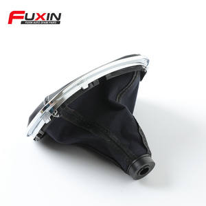 Poignée de levier de vitesses en cuir FUXIN pour voiture, 5 ou 6 vitesses, design ergonomique Passat - Product Image 5