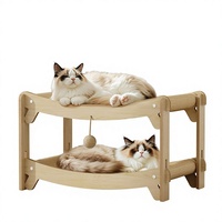 Lit-griffoir pour chat en jute double/triple couche, résistant à l'usure, sans perte de fibres, adapté à toutes les saisons ; Confortable pour les chats